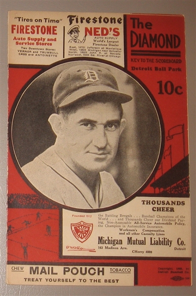 1931-54 Pirates, Tigers & Dodgers, Lot of (3) Scorecards