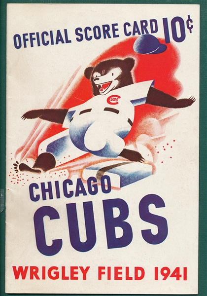 1932-52 Chicago Cubs Scorecards, Lot of (3)