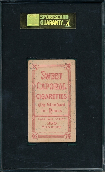 1909-1911 T206 Bender, No Trees, Sweet Caporal Cigarettes SGC 40