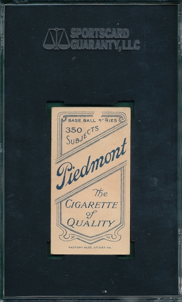 1909-1911 T206 Westlake Piedmont Cigarettes SGC 20 *Southern League*