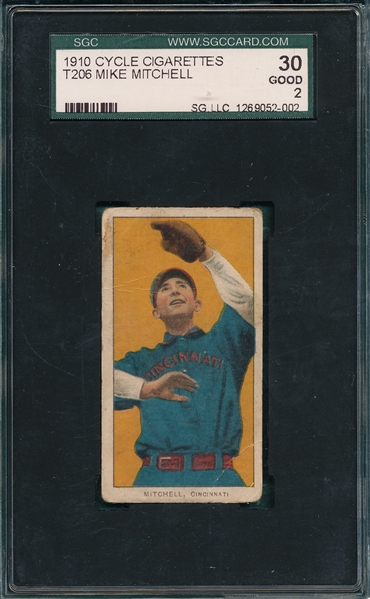 1909-1911 T206 Mitchell Cycle Cigarettes SGC 30 