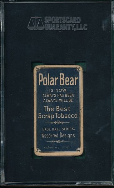 1909-1911 T206 Moriarity Polar Bear SGC 30 
