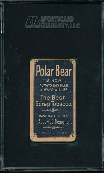 1909-1911 T206 Murphy, Batting, Polar Bear SGC 30 