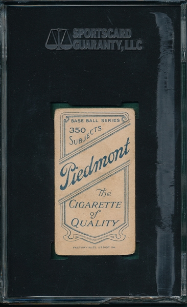 1909-1911 T206 Randall Piedmont Cigarettes SGC 30 