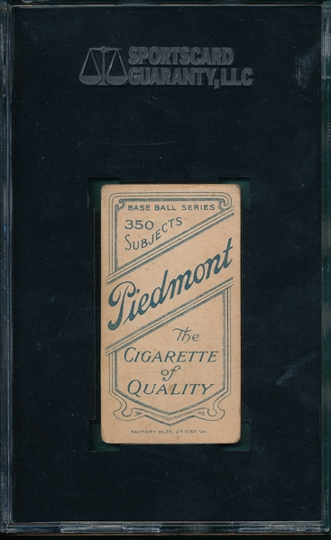 1909-1911 T206 Sharpe Piedmont Cigarettes SGC 30 