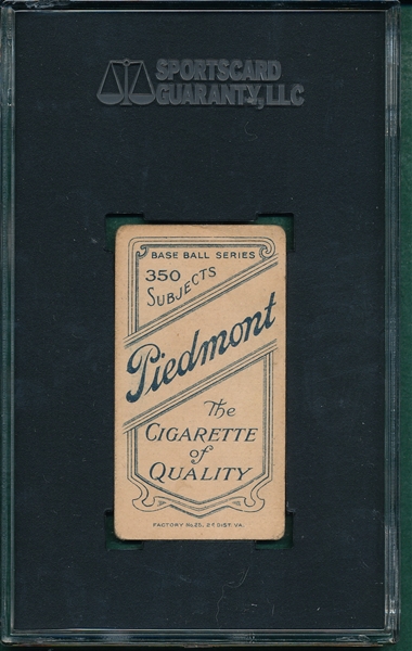 1909-1911 T206 Livingstone Piedmont Cigarettes SGC 20