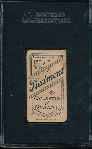 1909-1911 T206 Lumley Piedmont Cigarettes SGC 20