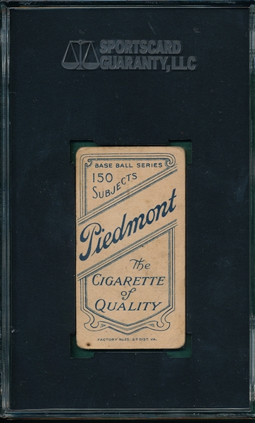 1909-1911 T206 Elberfeld, NY, Piedmont Cigarettes SGC 10