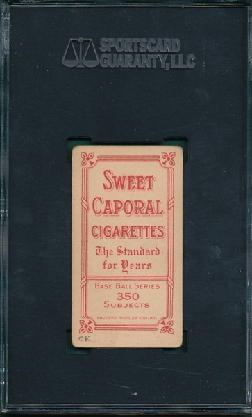 1909-1911 T206 McAleese Sweet Caporal Cigarettes SGC 20