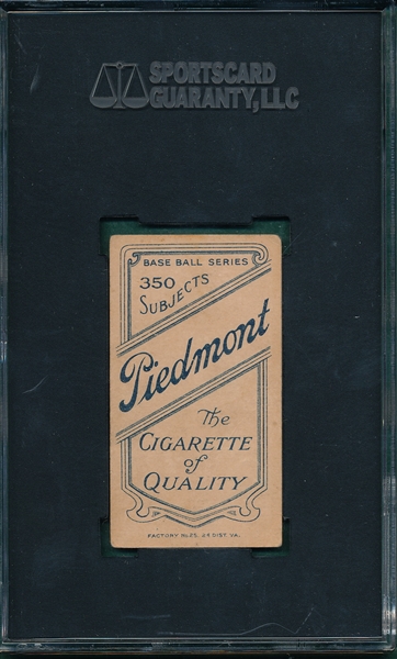 1909-1911 T206 Downey, Fielding, Piedmont Cigarettes SGC 35