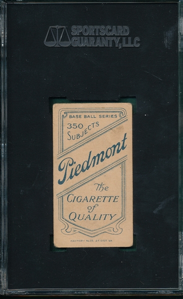 1909-1911 T206 Donovan, Throwing, Piedmont Cigarettes SGC 35