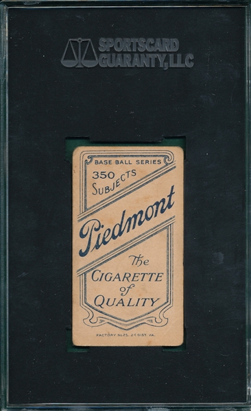 1909-1911 T206 Dorner Piedmont Cigarettes SGC 35