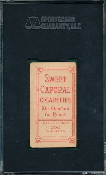 1909-1911 T206 Pfeister, Seated, Sweet Caporal Cigarettes SGC 35