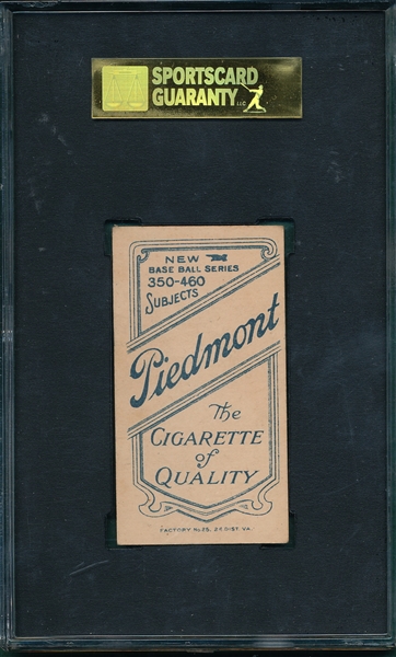 1909-1911 T206 Pfeffer Piedmont Cigarettes SGC 50