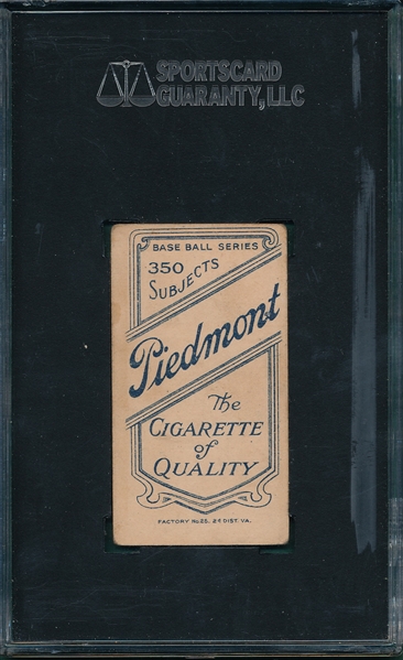 1909-1911 T206 Phelan Piedmont Cigarettes SGC 50