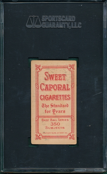 1909-1911 T206 Quinn Sweet Caporal Cigarettes SGC 60 *Factory 25*