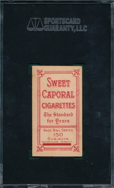 1909-1911 T206 Ritchey Sweet Caporal Cigarettes SGC 70 