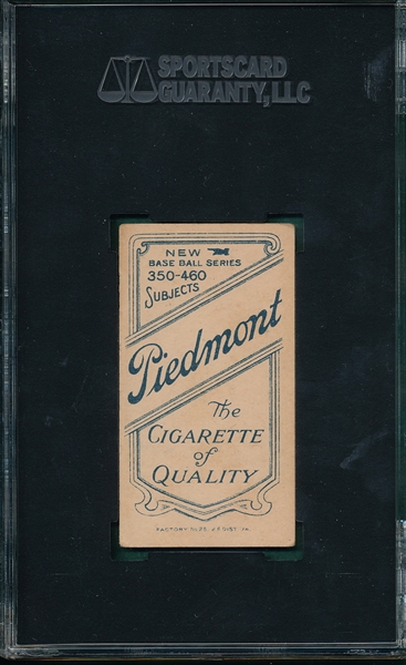 1909-1911 T206 Frill Piedmont Cigarettes SGC 60