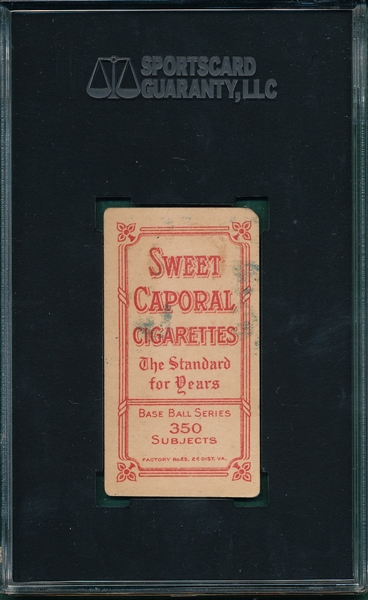 1909-1911 T206 Dygert Sweet Caporal Cigarettes SGC 45 *Factory 25*