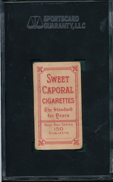 1909-1911 T206 Pelty, Horizontal, Piedmont Cigarettes SGC 45