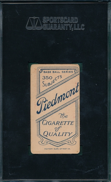 1909-1911 T206 Mitchell, Fred, Piedmont Cigarettes SGC 40