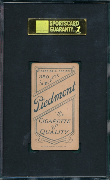 1909-1911 T206 Moran, Pat, Piedmont Cigarettes SGC 40