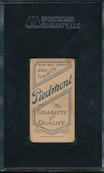 1909-1911 T206 Mowrey Piedmont Cigarettes SGC 40