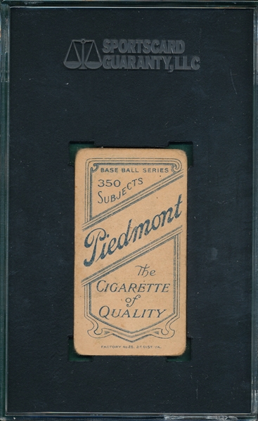 1909-1911 T206 Myers, Fielding, Piedmont Cigarettes SGC 40
