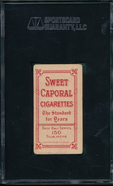 1909-1911 T206 Niles Sweet Caporal Cigarettes SGC 40 
