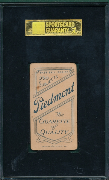 1909-1911 T206 Perring Piedmont Cigarettes SGC 40  