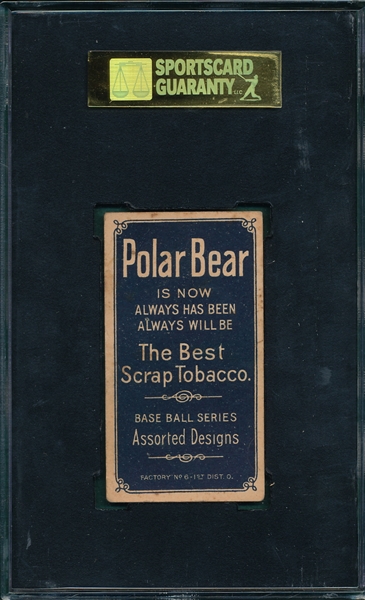 1909-1911 T206 Oakes Polar Bear SGC 40  
