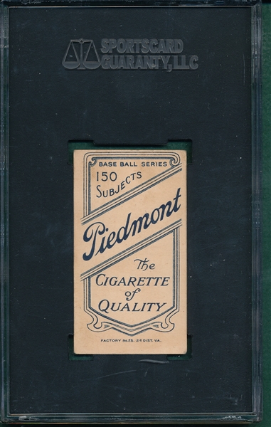 1909-1911 T206 Reulbach, Glove Showing, Piedmont Cigarettes SGC 40  