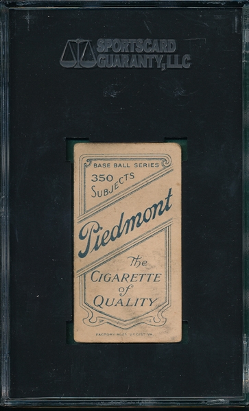 1909-1911 T206 Quillen Piedmont Cigarettes SGC 40  