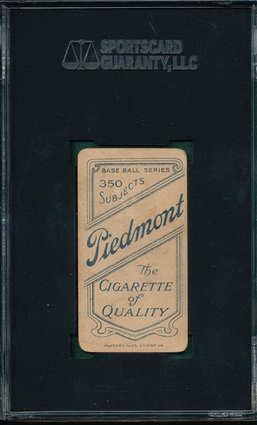 1909-1911 T206 Rudolph Piedmont Cigarettes SGC 40  