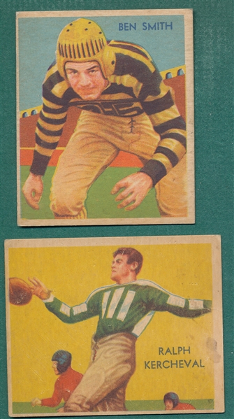 1935 National Chicle #16 Smith & #19 Kercheval, Lot of (2)