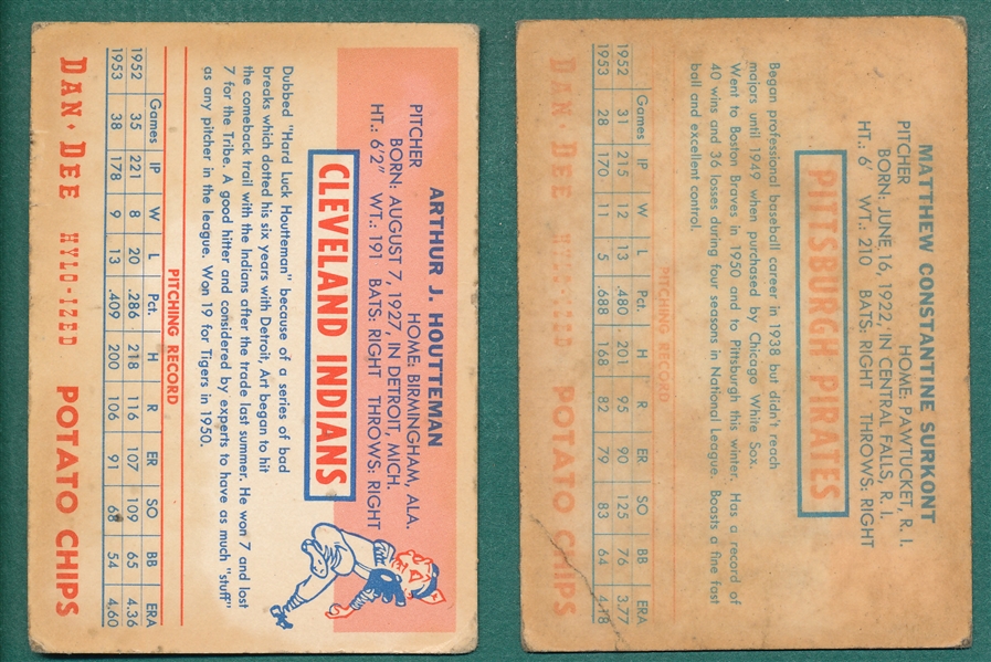 1954 Dan-Dee Potato Chips Surkont & Houtteman, Lot of (2)