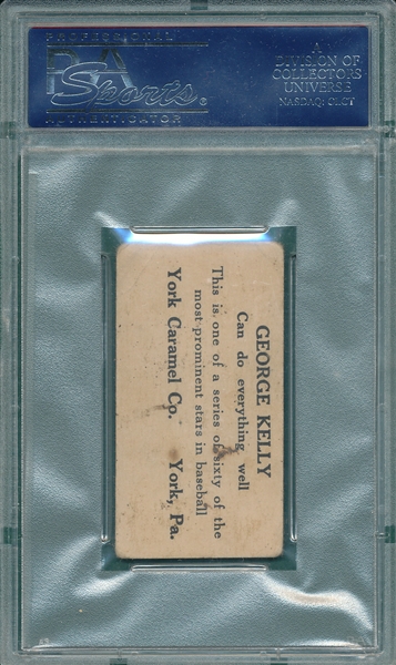 1927 E210-1 #20 George Kelly York Caramels PSA 2
