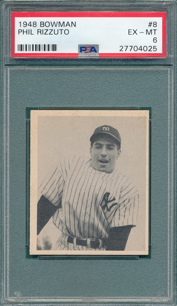 1948 Bowman #8 Phil Rizzuto PSA 6 *SP*