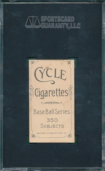 1909-1911 T206 Sharpe Cycle Cigarettes SGC 55