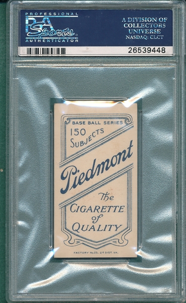 1909-1911 T206 Bresnahan, Portrait, Piedmont Cigarettes PSA 7 (MC) *Double Name*