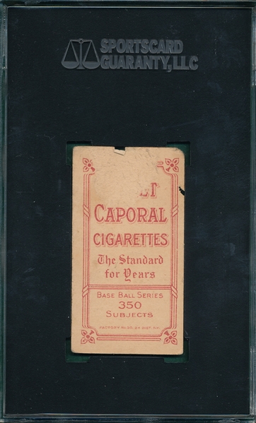 1909-1911 T206 Elberfeld, Washington, Portrait, Sweet Caporal Cigarettes SGC 10 *Tough Variation*