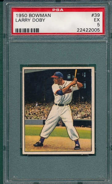 1950 Bowman #39 Larry Doby PSA 5 *SP*