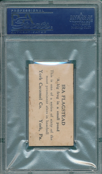 1927 E210 #21 Ira Flagstead York Caramels PSA 5 