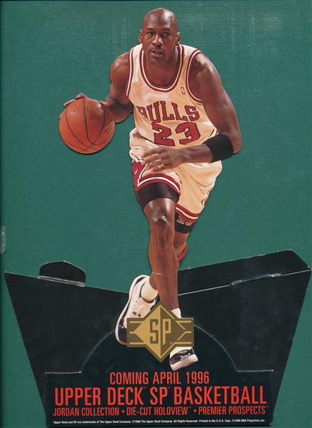 1996 Upper Deck SP Basketball Display W/ Michael Jordan