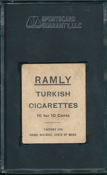 1909 T204 Frank Bancroft Ramly Cigarettes SGC Authentic