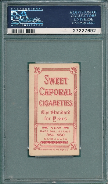 1909-1911 T206 Murphy, Batting, Sweet Caporal Cigarettes PSA 4