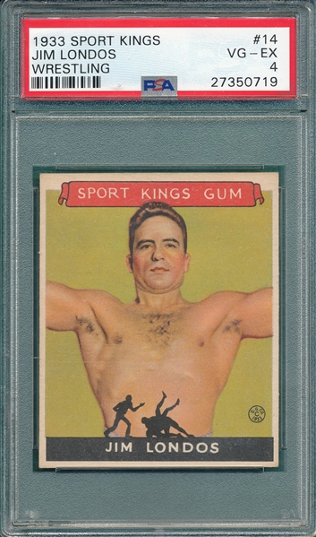 1933 Sport Kings #14 Jim Landos PSA 4