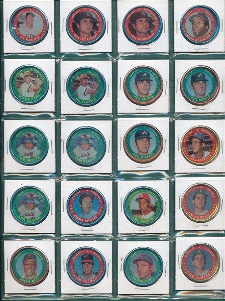1971 Topps Coins Lot of (20) HOFers W/ Mays