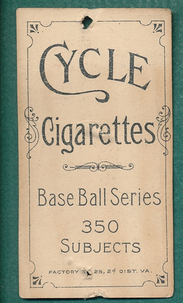 1909-1911 T206 Starr Cycle Cigarettes 