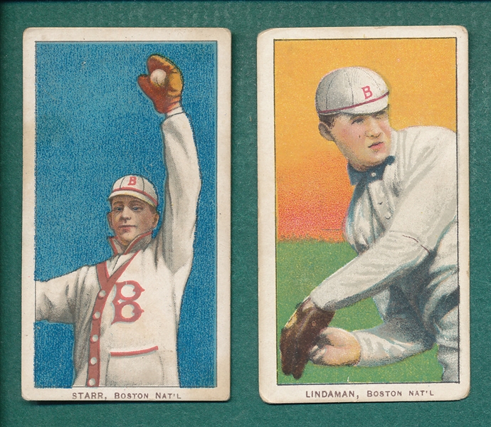 1909-1911 T206 Starr & Lindaman, Lot of (2) Sweet Caporal Cigarettes 